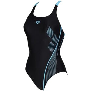 Maillot de bain 1 pièce femme Arena Pro Graphic Noir - Publicité