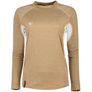 Rashguard Lf Long Sleeve Woman Beige M Beige M unisex