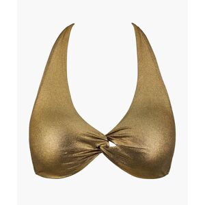 Sunlight Glow Haut de maillot de bain triangle coques amovibles Antique Gold M