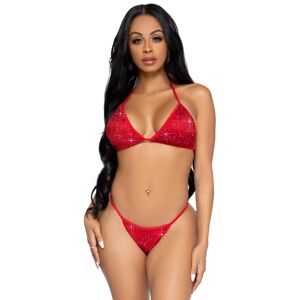 LegAvenue Maillot Phoenix Bikini Set 81637 Rouge Rouge
