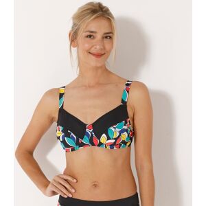 Blancheporte Haut De Maillot De Bain Forme Minimiseur Boruca, Avec Armatures - Femme Noir 95