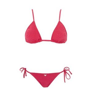 Giorgio Armani Emporio Armani pour femme. 262616_4R323 Bikini Deco rouge (M), Beachwear, Polyamide - Publicité