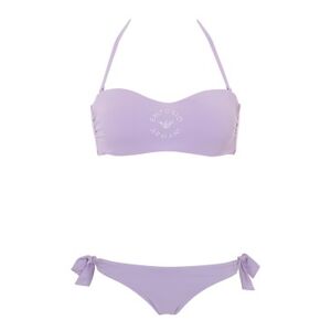 Giorgio Armani Emporio Armani pour femme. 262737_4R306 Bikini Classic lilas (S), Violet, Beachwear, Polyamide - Publicité