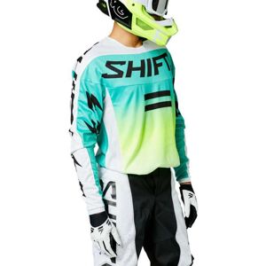 SHIFT Maillot Cross Shift White Label Fade blanc vert