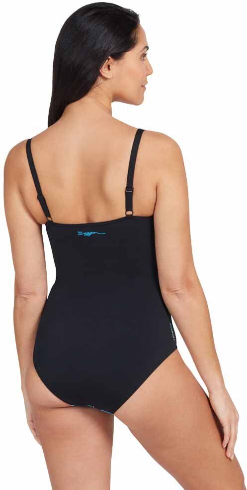 Zoggs Mystery Classic Back Swimsuit Bleu 42 Femme