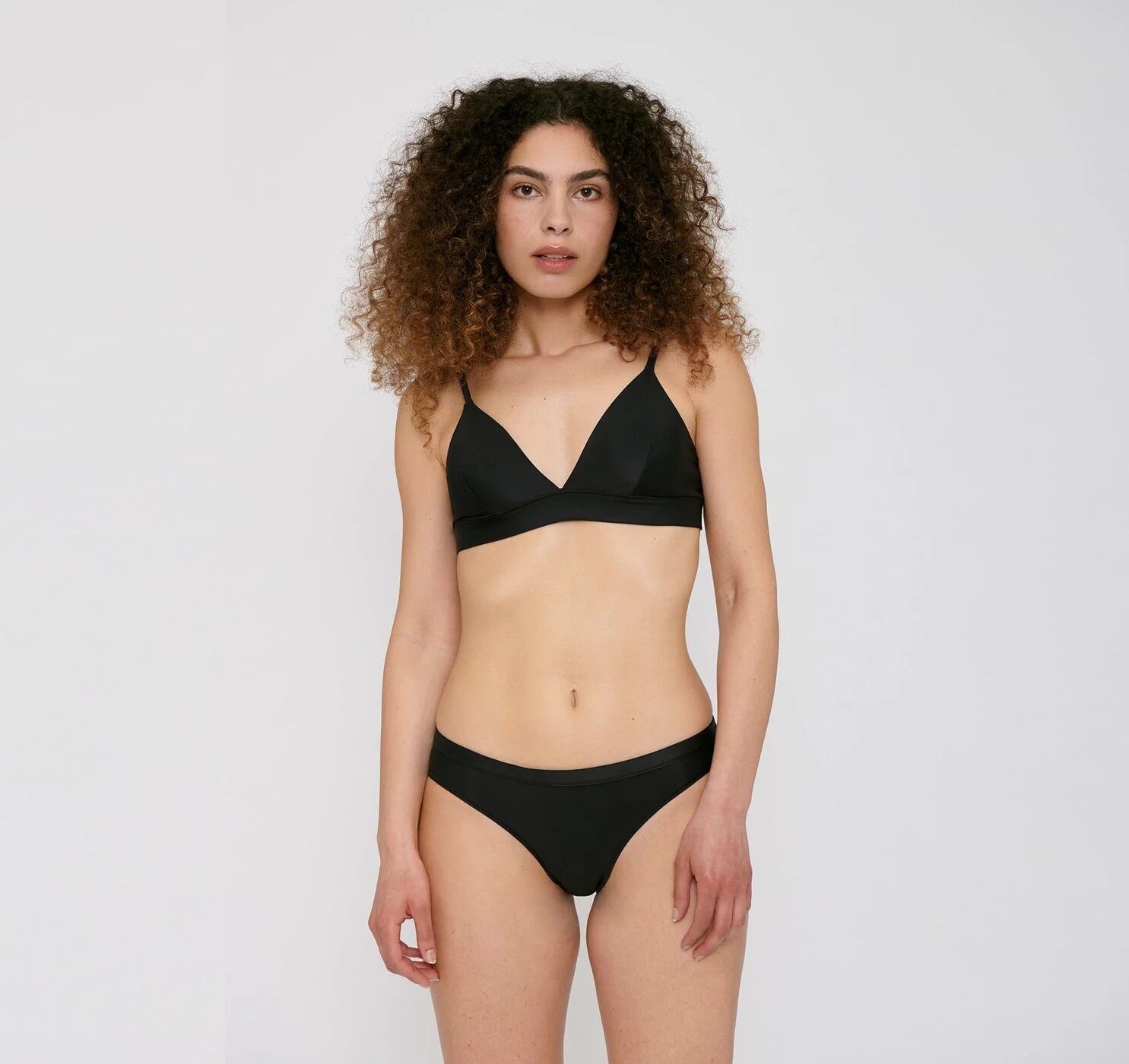 Organic Basics Women's Re-Swim Bikini Bottoms - Recycled Nylon, Black / XS
