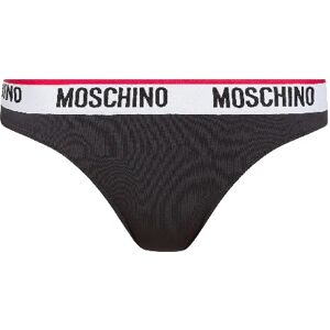 MOSCHINO Slip Donna In Microfibra Con Logo Art A4742 9003 0555 Colore Foto Misura A Scelta NERO 1