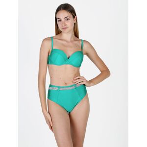 mya swimwear Bikini donna con reggiseno imbottito e slip con strass Bikini donna Verde taglia S