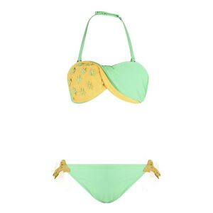 Leonado Costume bambina 2 pezzi bicolore Bikini bambina Verde taglia 14/15