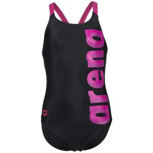 Arena Back Graphic - costume intero - bambina Black/Pink 6-7A