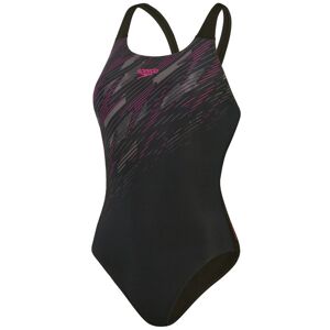 Speedo HyperBoom Placement Muscleback - costume intero - donna Black/Pink 38