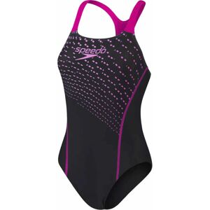 Speedo Medley Logo - costume intero - donna Black/Pink 38