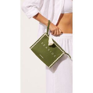 Calzedonia Pochette da Spiaggia Seaside Donna Verde TU