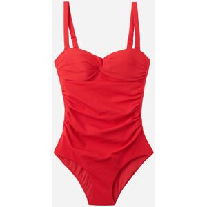 Calzedonia Costume Intero Contenitivo Leggermente Imbottito Classic Piquet Donna Rosso M