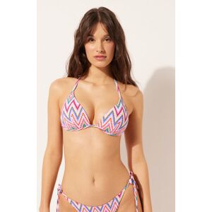 Calzedonia Triangolo Imbottito Graduato Costume Multicolor Chevron Donna Multicolore 3