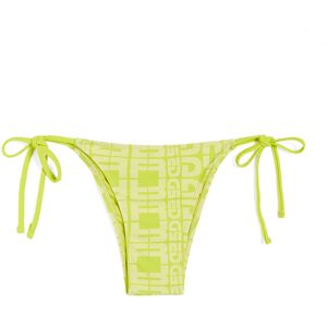 Freddy Slip bikini con logo all over e chiusura a laccetti Verde Lime Donna Extra Small