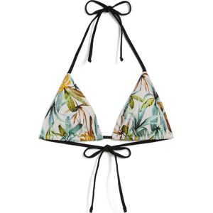 Freddy Top bikini a triangolo stampa foliage tropical all over Sabbia Donna Extra Small