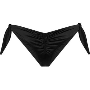 Effek Costume Slip Con Lacci Raso Nero Donna M