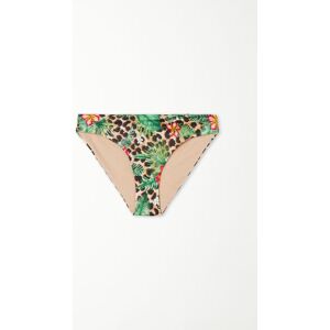 Tezenis Bikini Slip Classico Wild Blossom Donna Marrone Tamaño XL