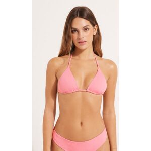 Tezenis Bikini Triangolo Coppe Estraibili Microfibra Riciclata Costine Donna Rosa Tamaño 4