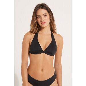 Tezenis Bikini Triangolo Spalla Larga Tinta Unita Donna Nero Tamaño 4