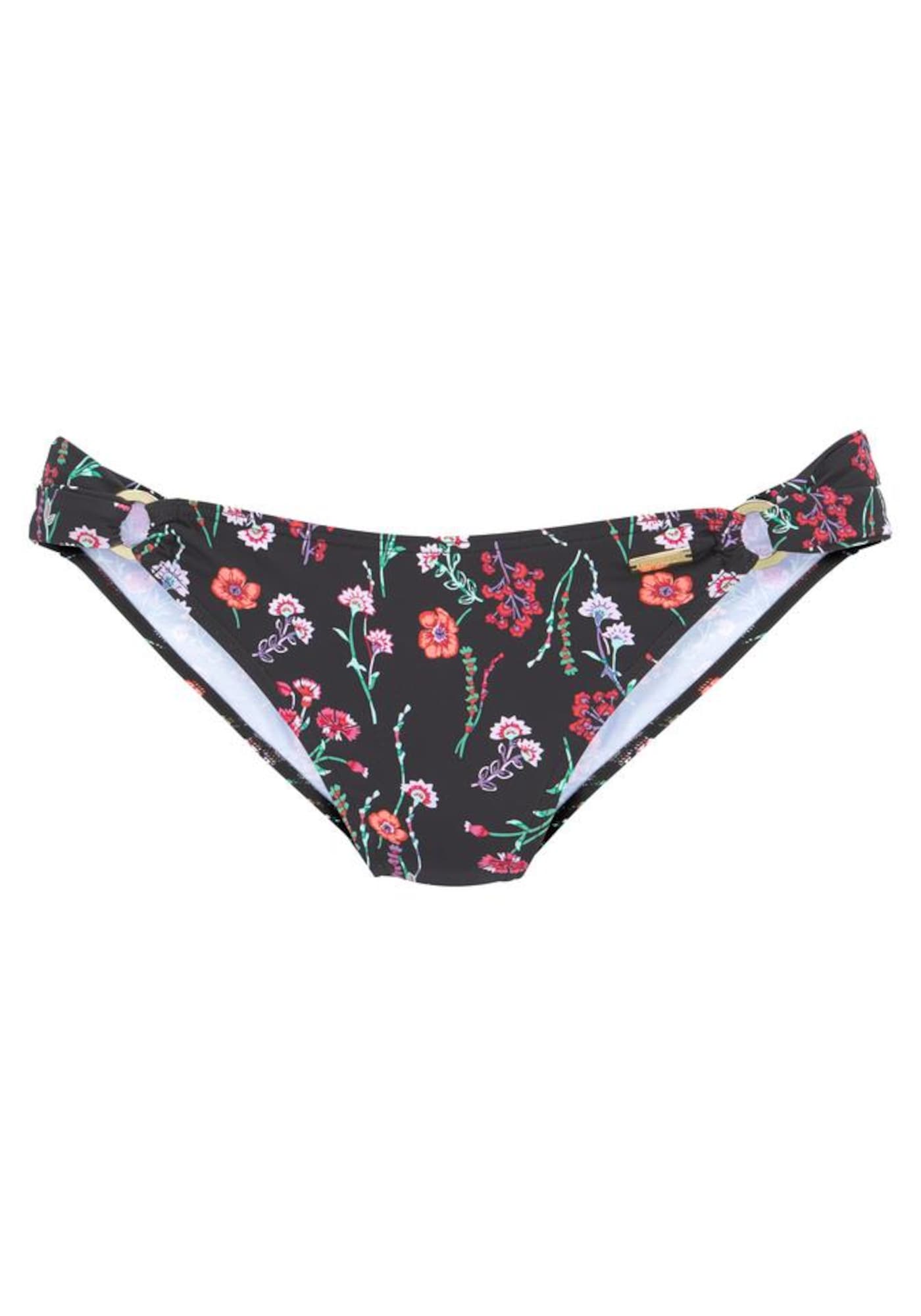LASCANA Pantaloncini per bikini 'Bloom' Nero