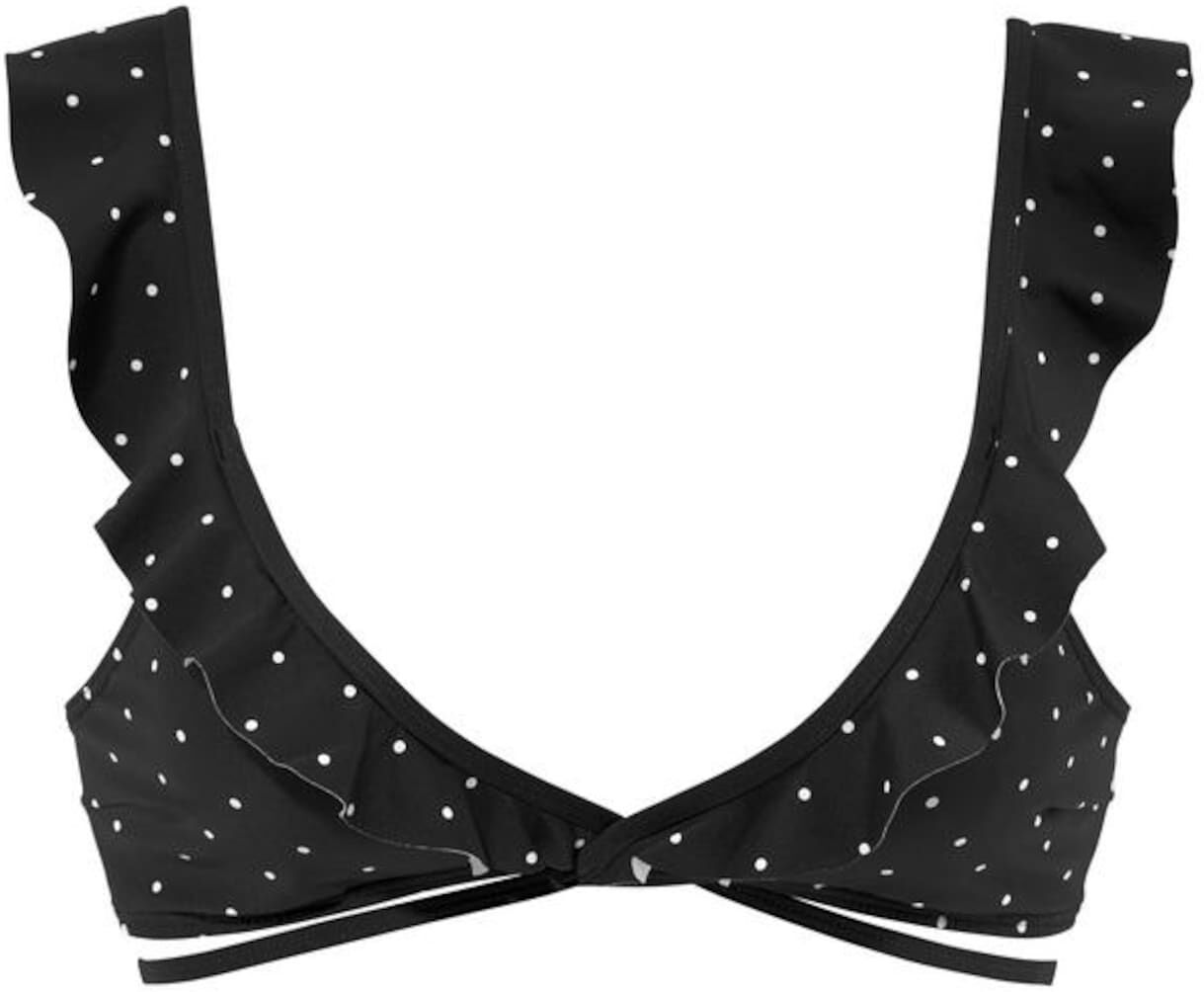 LASCANA Top per bikini 'Sparkle' Nero