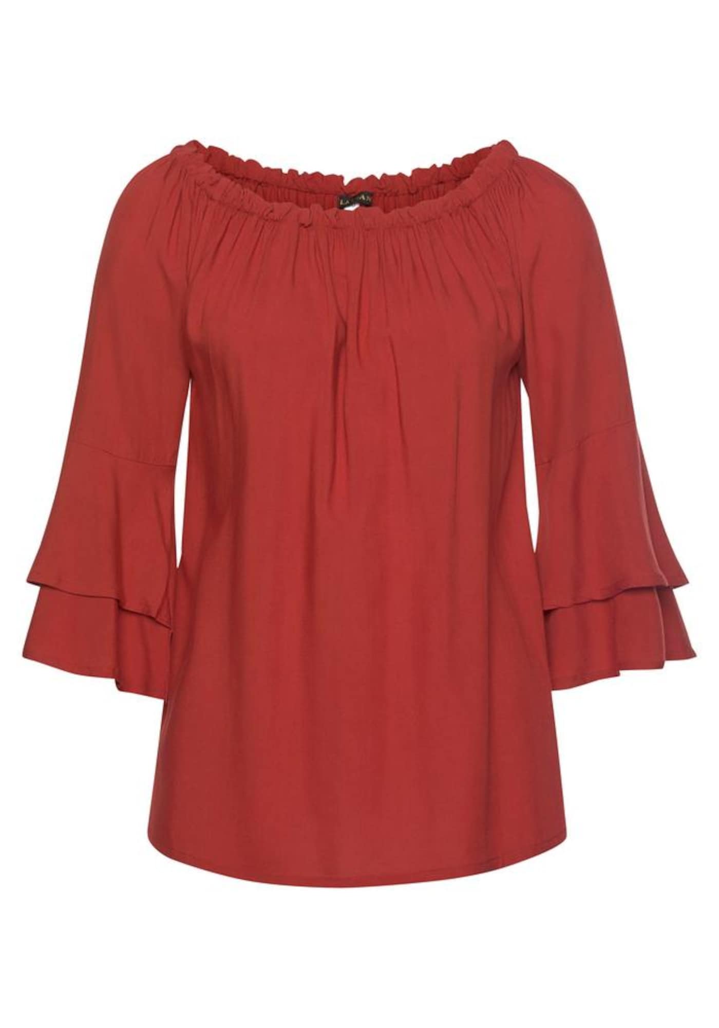 LASCANA Camicia da donna Rosso