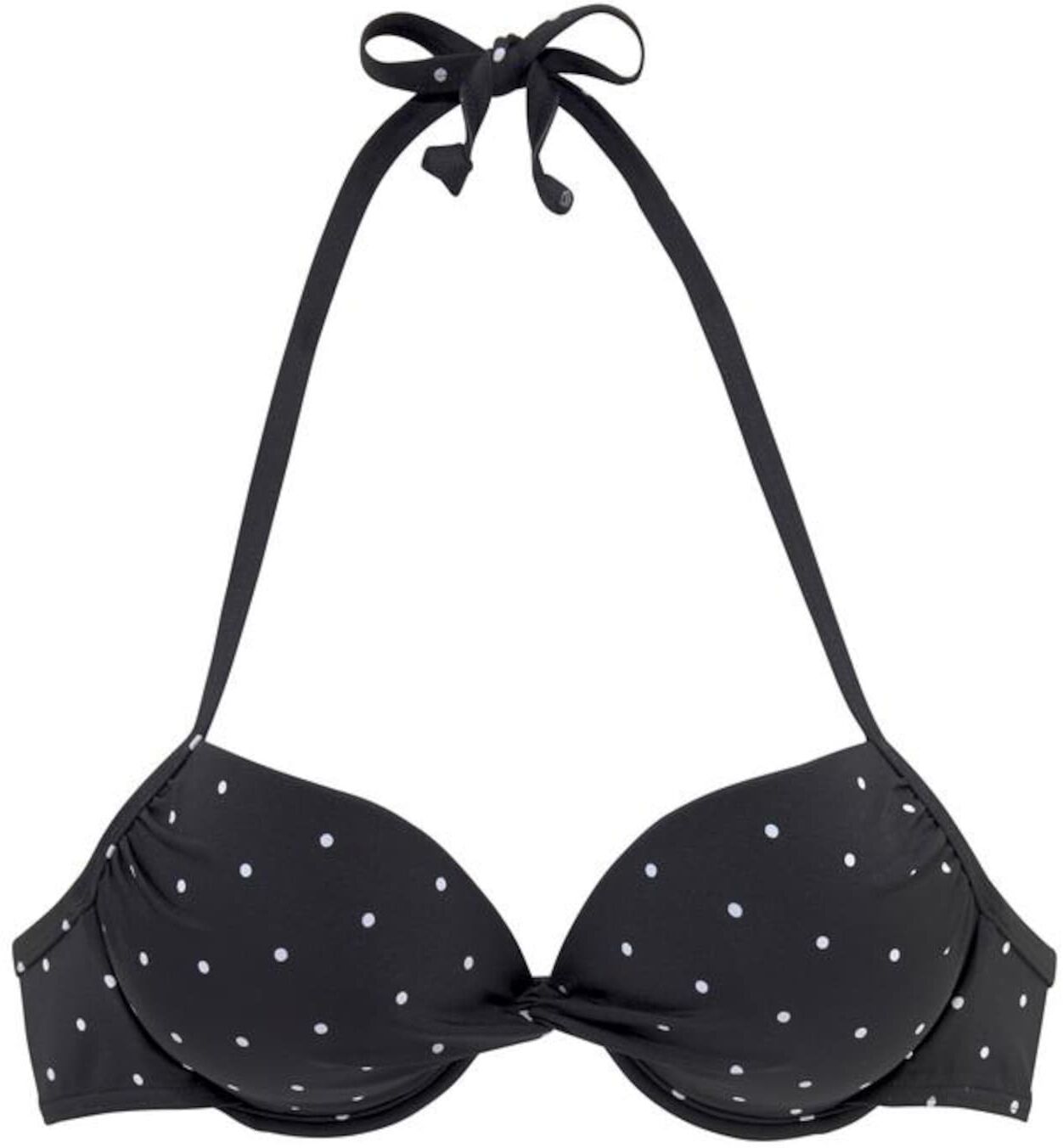 LASCANA Top per bikini 'Sparkel' Nero