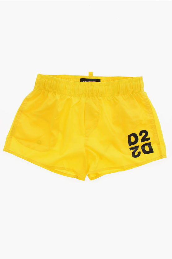 Dsquared2 Costume da Bagno Boxer con Stampa Logo taglia 8 A