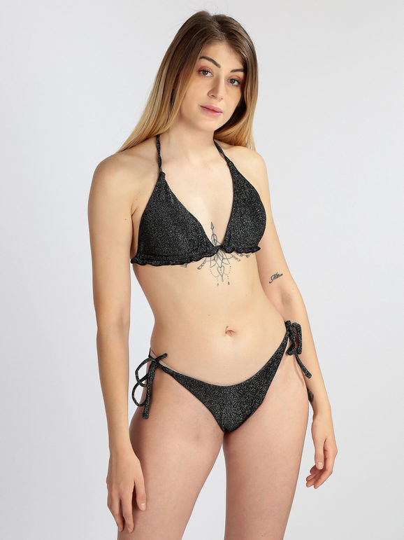 mermaid swimwear Costume bikini donna lurex Bikini donna Nero taglia 40