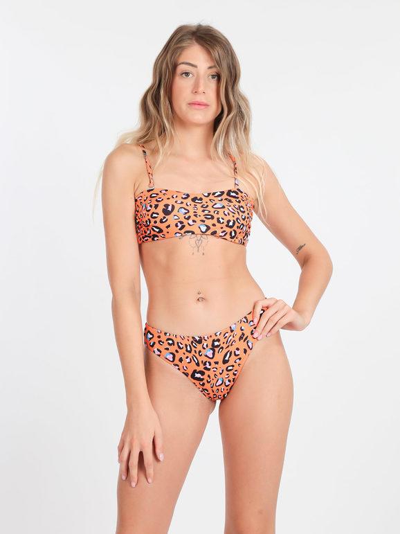 Brilliant Costume mare bikini maculato Bikini donna Arancione taglia 40