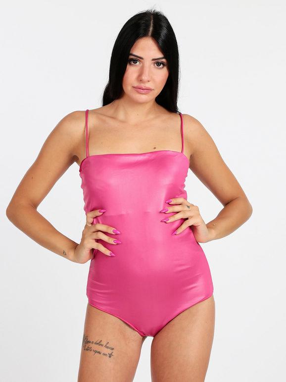 mya swimwear Costume mare intero in lamè Costumi Interi donna Fucsia taglia 42