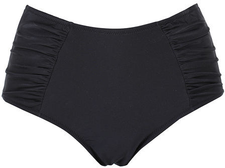 moorea beach Slip da bagno donna arricciato sul davanti Bikini donna Nero taglia 44