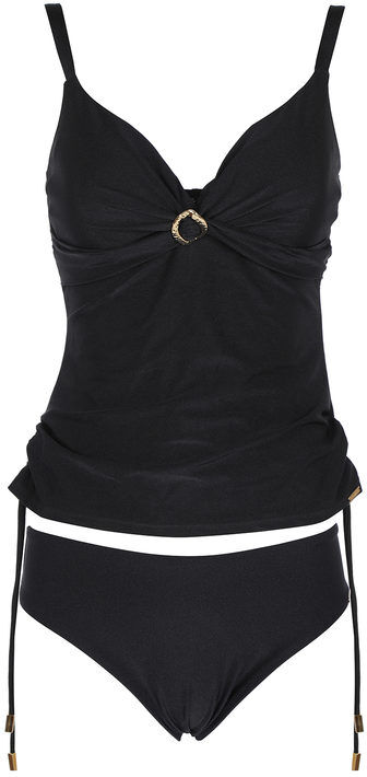 linea sprint Tankini donna con coppe imbottite e slip Bikini donna Nero taglia 50