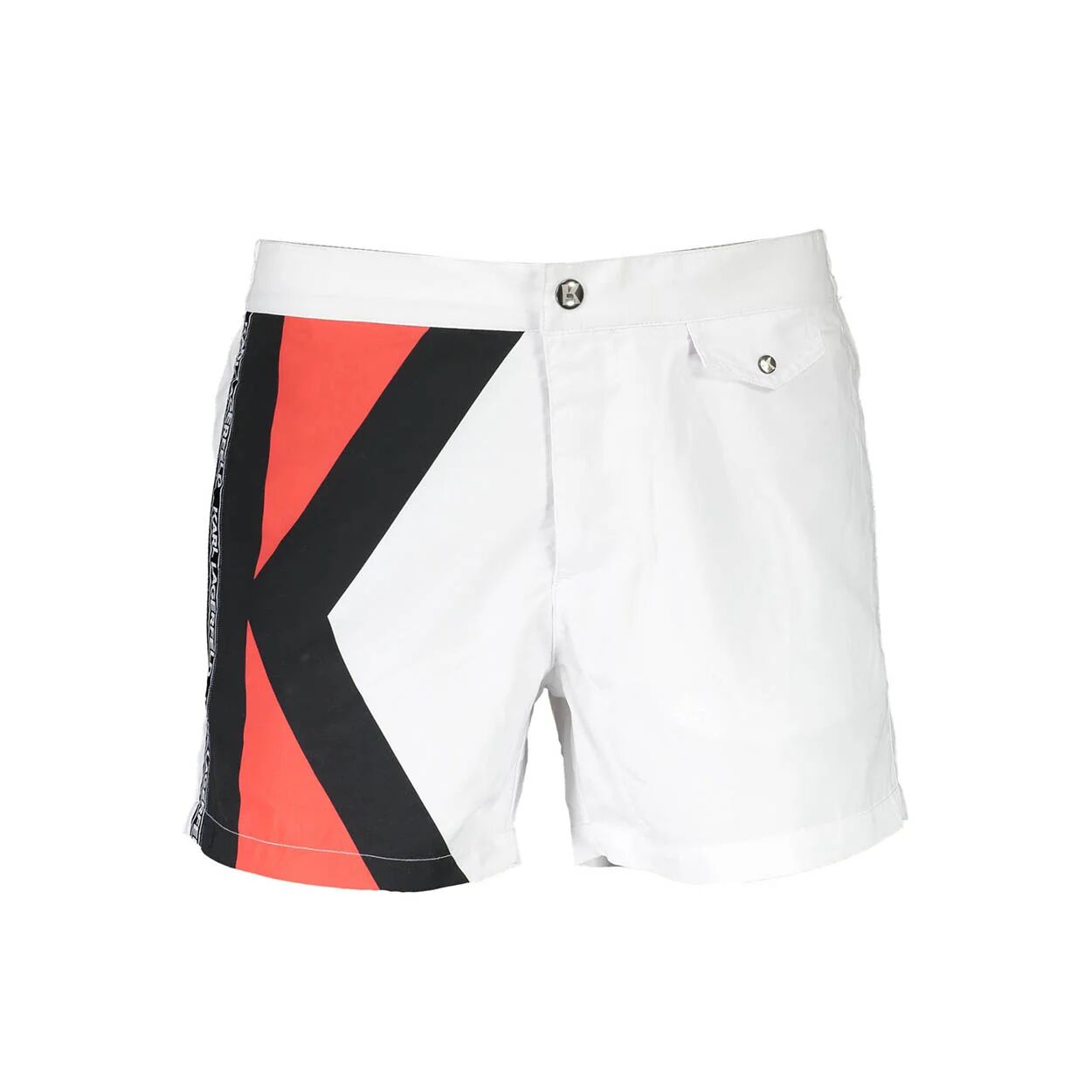 Lagerfeld Boxer mare con slip interni bianco