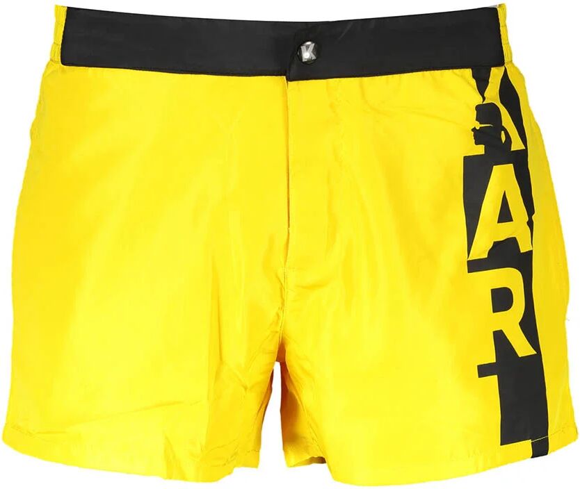 Lagerfeld Boxer mare con slip interni giallo