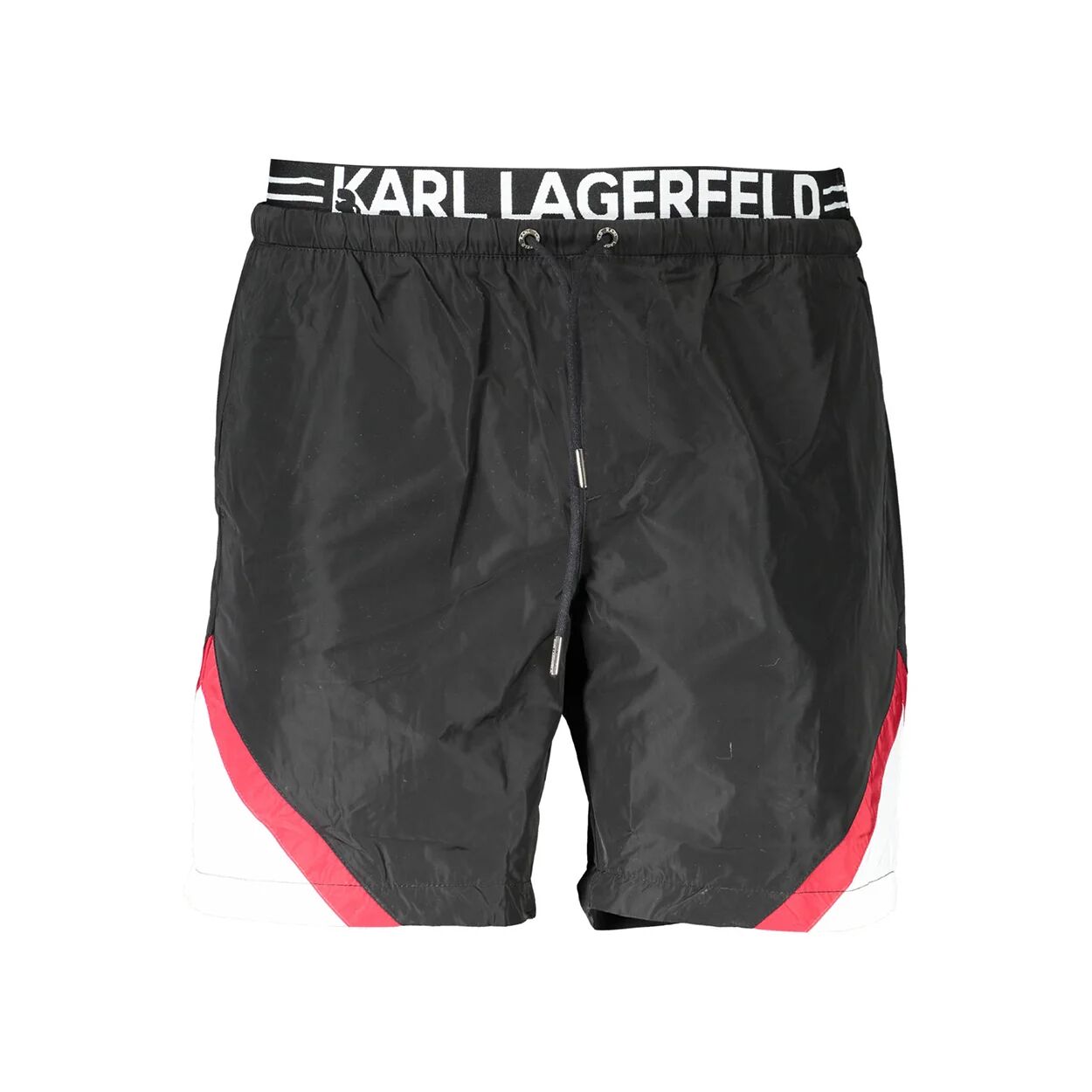 Lagerfeld Boxer da mare con fascione logato nero