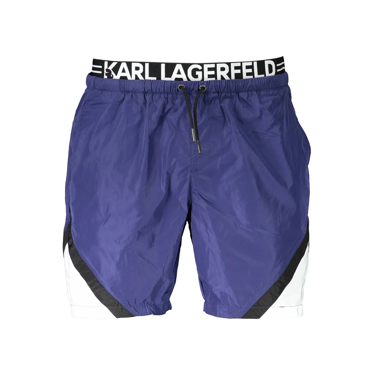 Lagerfeld Boxer da mare con fascione logato blu