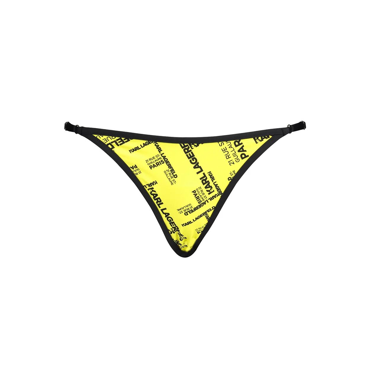 Lagerfeld Slip da mare con logo giallo