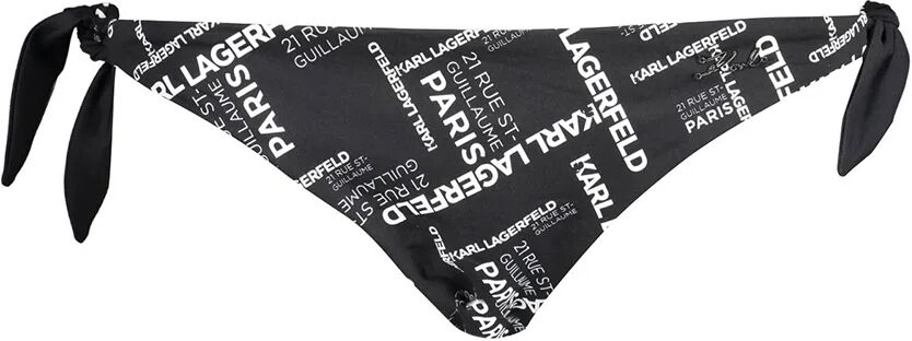 Lagerfeld Slip da mare con logo all over nero