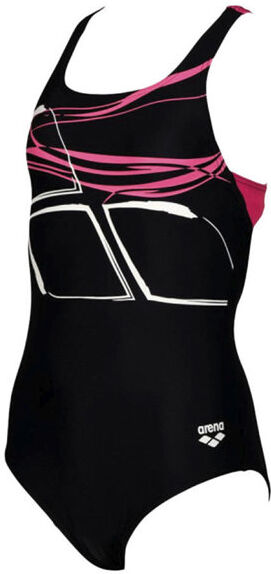 Arena Swim Pro Logo - costume intero - bambina Black/Pink 8-9A