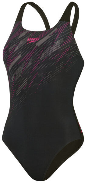 Speedo HyperBoom Placement Muscleback - costume intero - donna Black/Pink 30