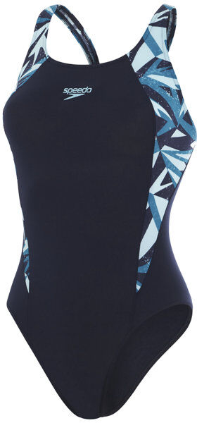 Speedo Hyperboom Splice Muscleback - costume intero - donna Black/Blue 30 EU