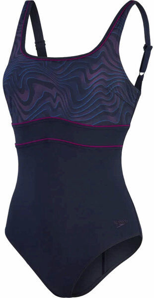 Speedo Shaping ContourEclipse Printed - costume intero - donna Dark Blue/Violet 38