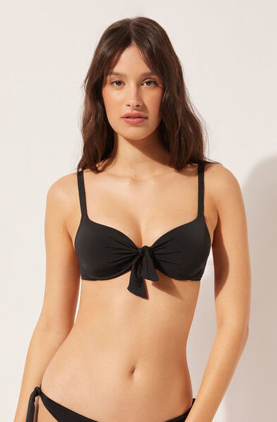 Calzedonia Push Up Leggermente Imbottito Costume Indonesia Donna Nero 6