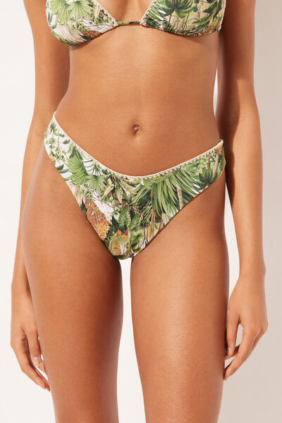 Calzedonia Brasiliana Jungle Costume Savage Tropics Donna Verde M