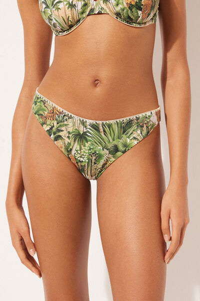 Calzedonia Slip Jungle Costume Savage Tropics Donna Verde XL