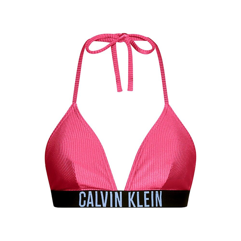 Calvin Bikini Top Elastico Parlato Rosa Donna XS