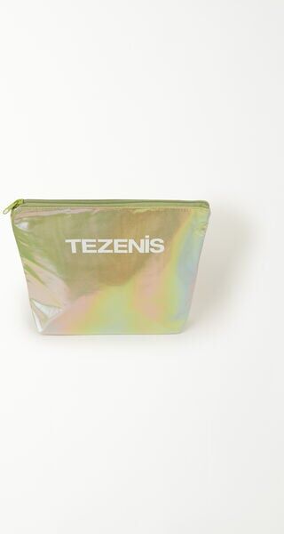 Tezenis Pochette con Zip in Plastica Riciclata Donna Verde Tamaño TU